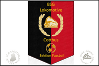 BSG Lokomotive Cottbus Wimpel Sektion Fusball