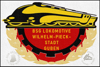 BSG Lokomotive Wilhelm Pieck Stadt Guben Aufn&auml;her Variante